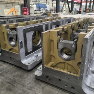 Compressor by resin sand