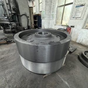 Flywheel by resin sand